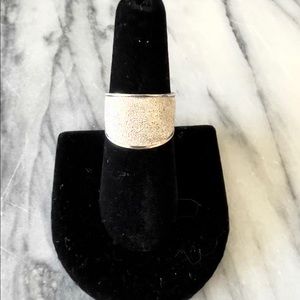 Sterling Silver Satin Band Ring